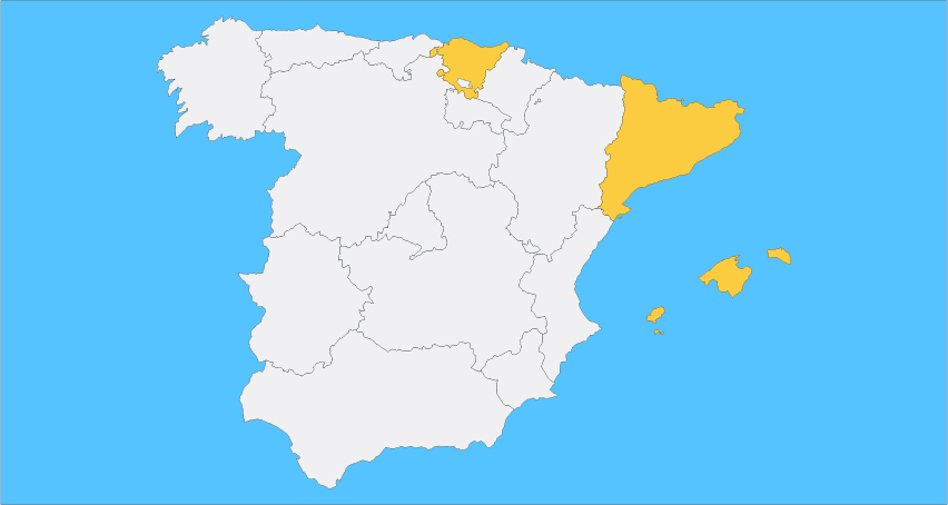 mapa de Espanya
